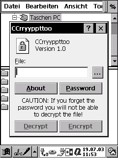 CCrryyppttoo - Palm-size PC
